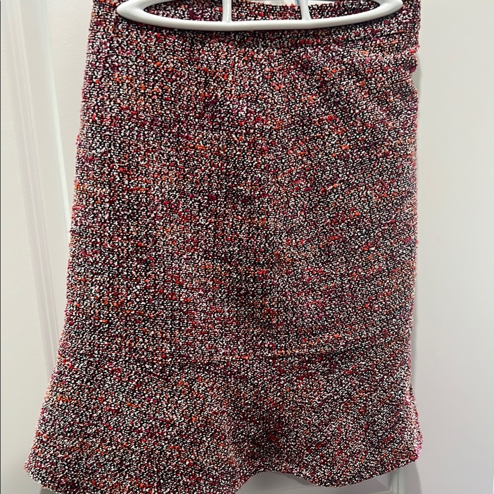 Loft Multicolor Patterned Skirt